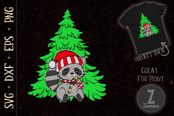 A Designer's Look at Raccoon Christmas Tree Lights Pajama