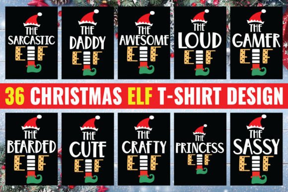 Christmas ELF Graphics & T-Shirt Designs Bundle Review