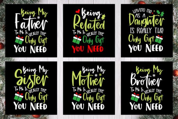 Christmas Relatives Graphics: T-Shirt Designs for Local Brands
