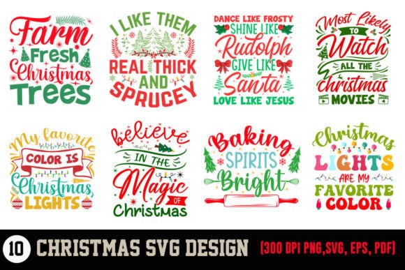 Christmas SVG Design 1: Graphics for T-Shirt Designs