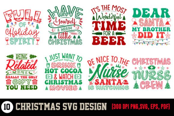 Christmas SVG Design Bundle 2: T-Shirt Designs and Graphics