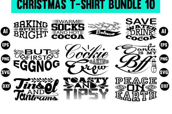 Christmas T Shirt Bundle: Graphics & T-Shirt Designs for Sellers