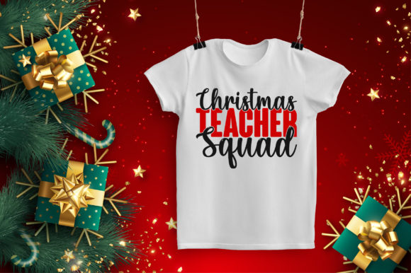 Christmas Teacher T-Shirt Design Graphics for Brands