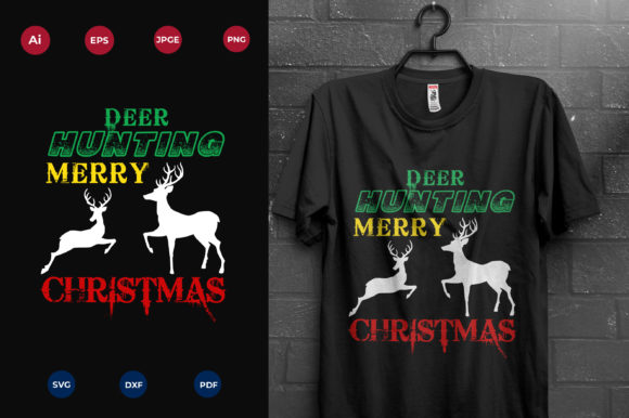 Deer Hunting Christmas: Graphics & Print Templates Review