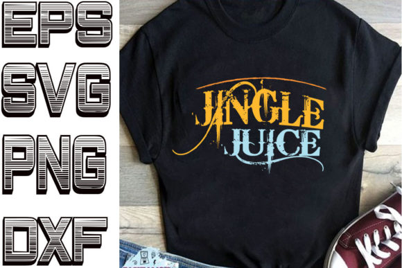 Jingle Juice Christmas SVG for T-Shirt Graphics & Crafts