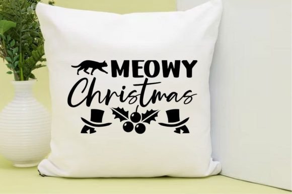 MEOWY CHRISTMAS SVG Graphics Review for T-Shirt Designs