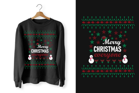 Merry Christmas Everyone T-shirt: Graphics for Print Templates