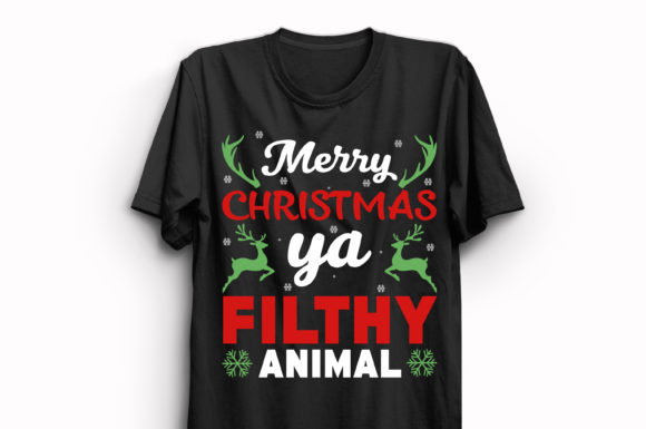 New Christmas T-Shirt Design 155: Graphics & Print Templates Review