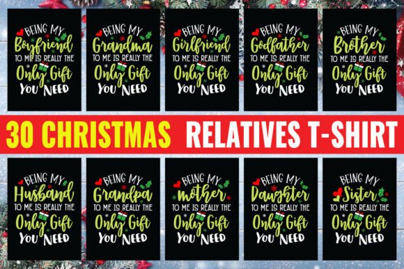 Relatives Christmas T-Shirt Designs Graphics Review