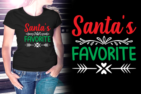Santa's Favorite Christmas Tshirt Design: A Designer's Take on This Print Templates Graphic