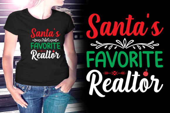 Santa's Realtor Christmas T-Shirt: Graphics & Print Templates Review