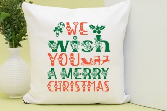 WE WISH YOU a MERRY CHRISTMAS SVG: Graphics & T-Shirt Design